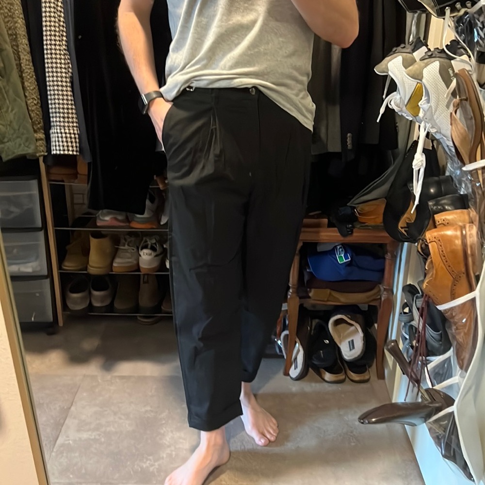 Mens ASOS Tapered Fit Pleated Pants